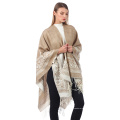 Bureau Femmes Poncho Épaissie Cape Split Fourche Châle Femme Cachemire Capes Longue Écharpe Femme Poncho